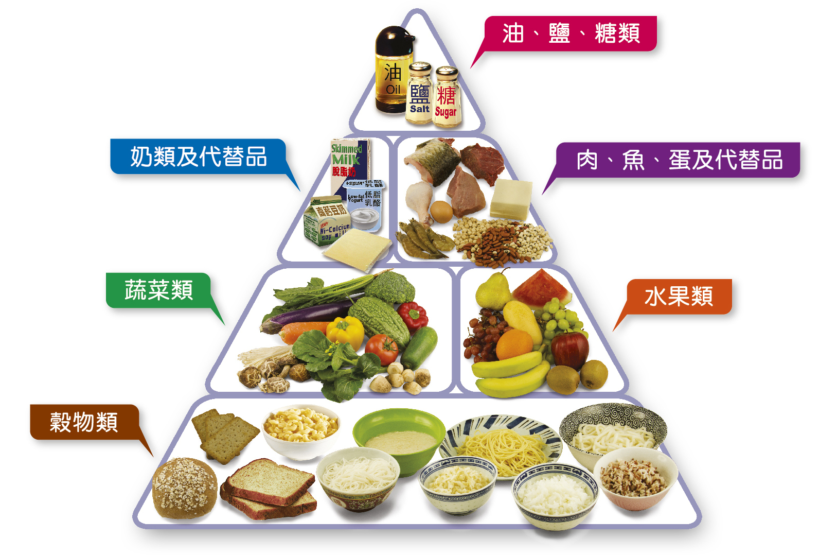 成年人食物金字塔（衞生防護中心）
